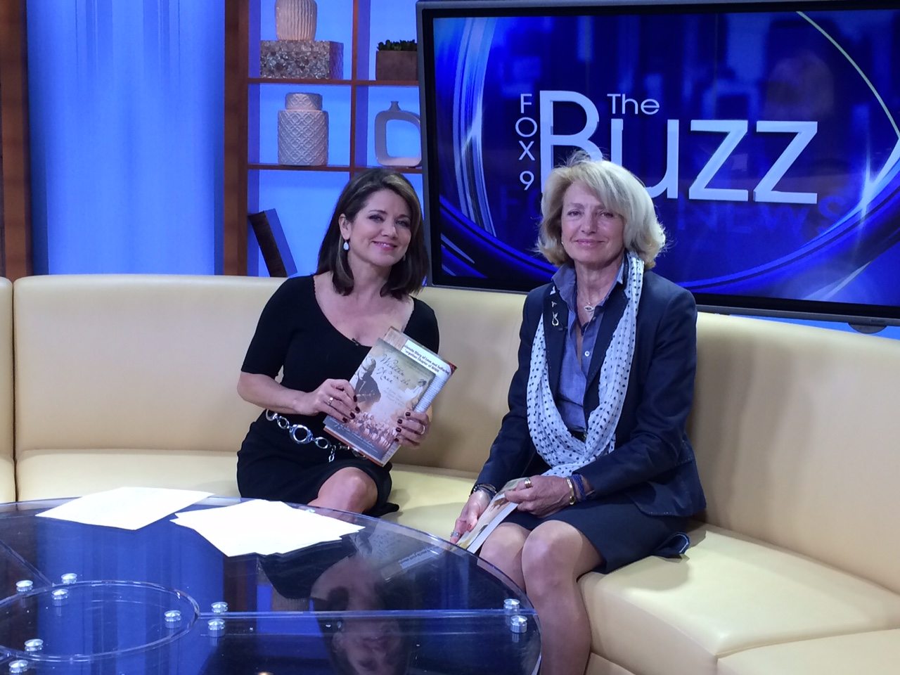 Helen Lindsay with the Fox 9 interview crew