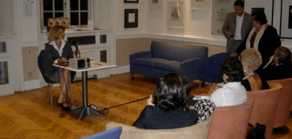 Announcement for the London book launch at the Hellenic Centre